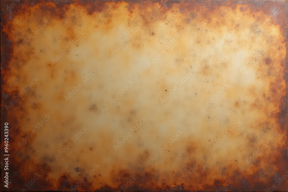 Obraz premium Rusted Metal Sheet with Beige Center