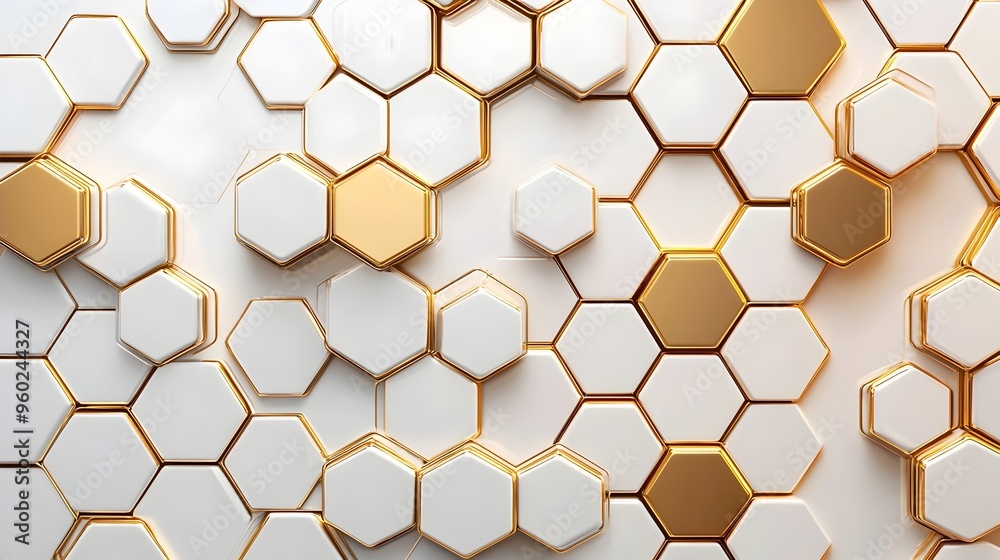 Elegant Golden Hexagonal Gradient Pattern for Modern Tech and Corporate Designs Elegant Golden Hexagonal Gradient Pattern for Modern Tech and Corporate Designs