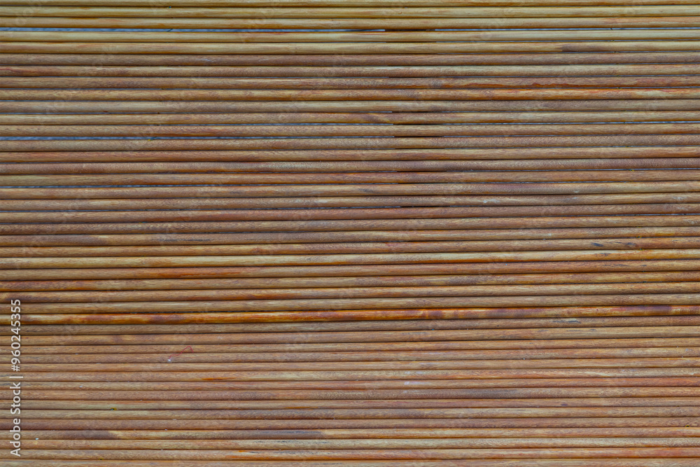 wooden background round, thin boards close-up ,brown background horizontal lines wooden background round, thin boards close-up ,brown background horizontal lines