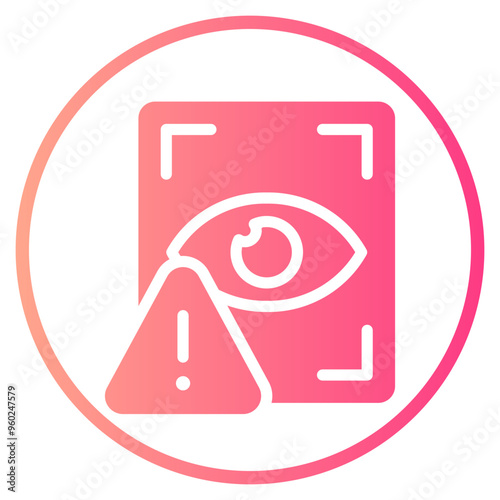 retina scan gradient icon