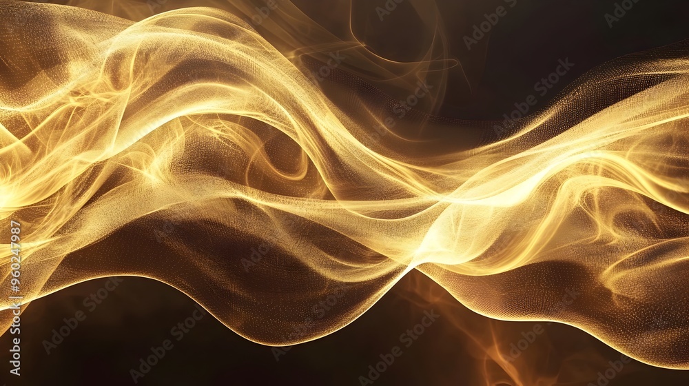 Mesmerizing Abstract Gold Smoke Effect on Dark Background for Elegant Fashion and Beauty Branding Mesmerizing Abstract Gold Smoke Effect on Dark Background for Elegant Fashion and Beauty Branding
