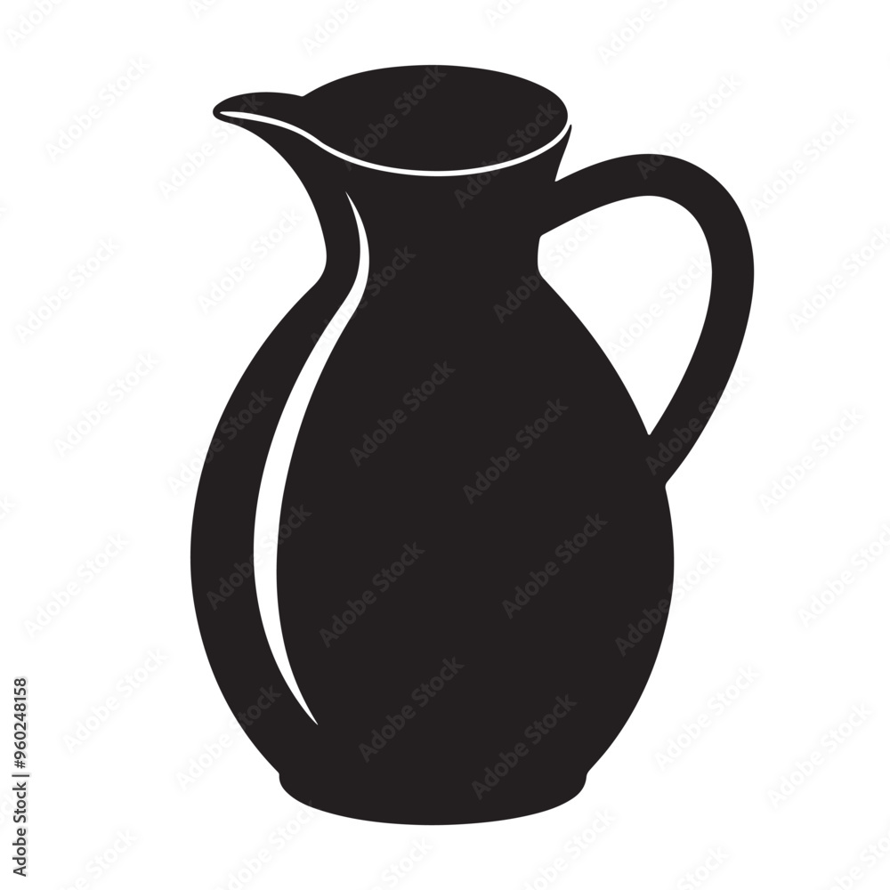 Jug of Water Icon in trendy glyph style isolated on a white background background Jug of Water Icon in trendy glyph style isolated on a white background background