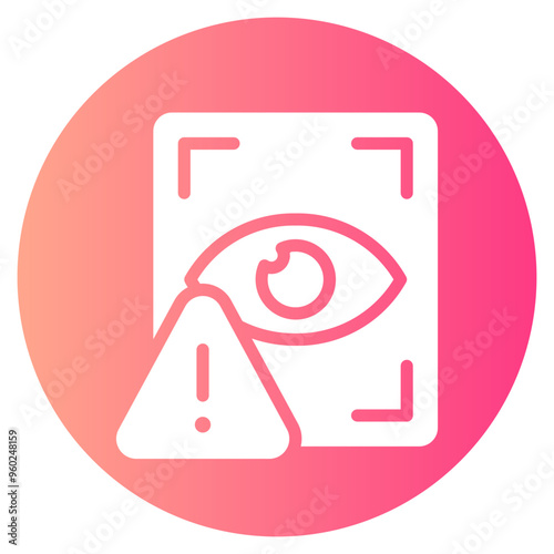 retina scan gradient icon