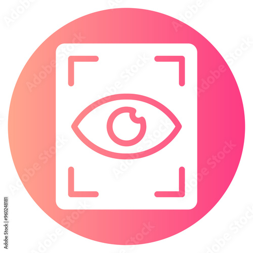 retina scan gradient icon