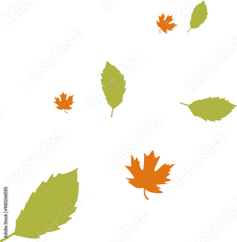 Falling Autumn Leaves
