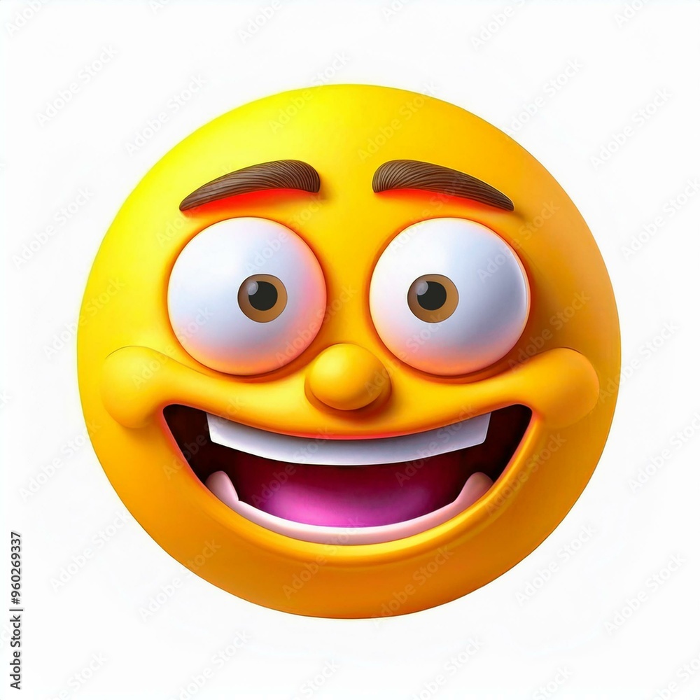 Fototapeta premium 3d face Emoji 