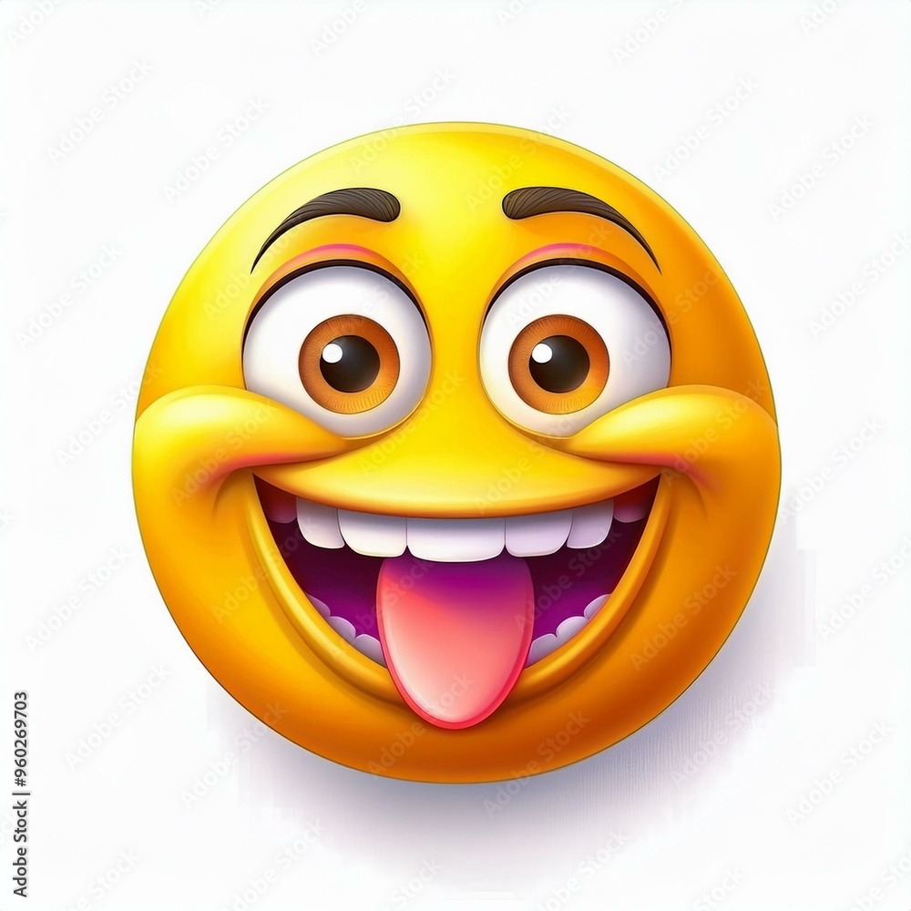 Fototapeta premium 3d face Emoji