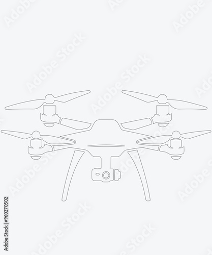 Drone coloring page for kids 