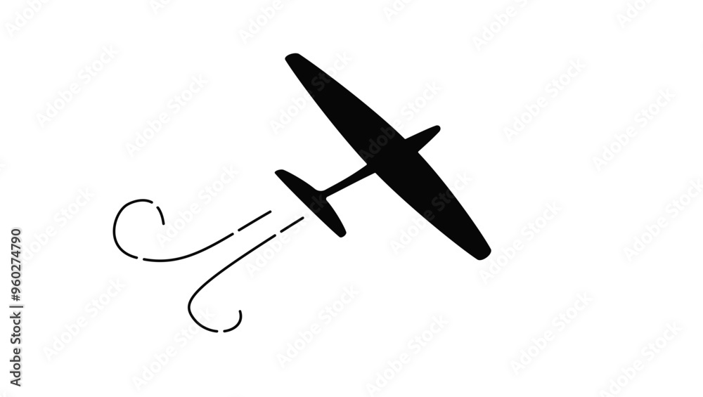 old military plane, black isolated silhouette old military plane, black isolated silhouette