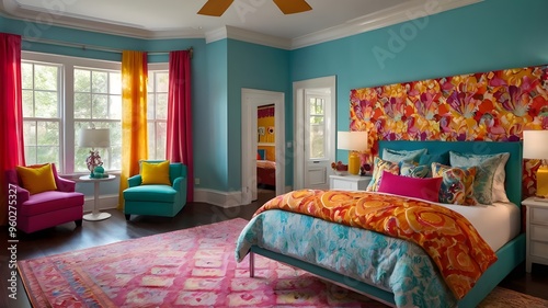 colorful bedrooms