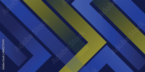 Abstract blue and yellow background. Vector abstract graphic design banner pattern presentation background wallpaper web template.