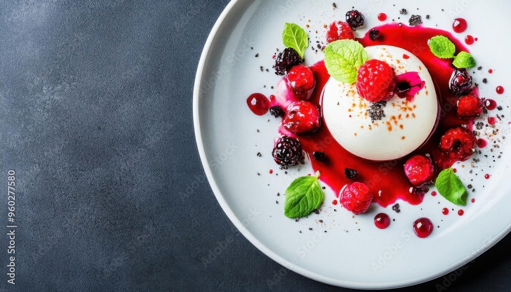Organic dessert with fresh ingredients Organic dessert with fresh ingredients