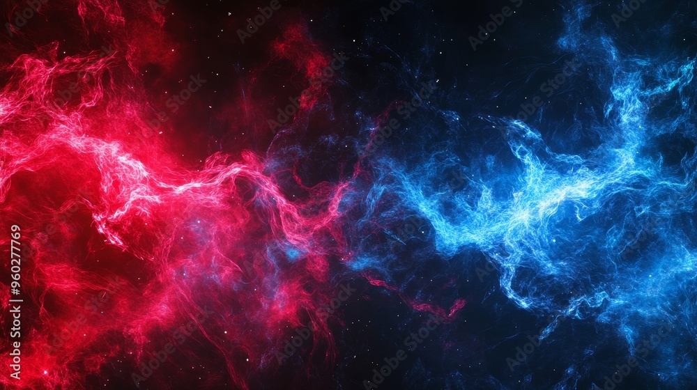 Vibrant swirl of red and blue cosmic smoke, perfect for backgrounds, designs, and digital art projects. Vibrant swirl of red and blue cosmic smoke, perfect for backgrounds, designs, and digital art projects.
