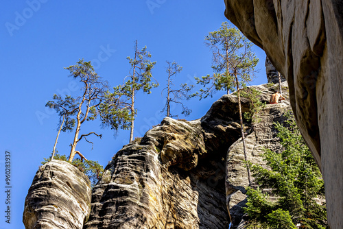 Die Felsenstadt Adrspach Weckelsdorf im Braunauer Bergland  photo