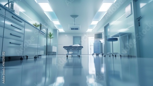 Sterile and Modern Operating Room Interior