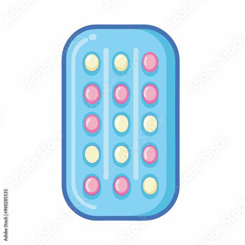 Birth control pills pack on a isolated white background (4)