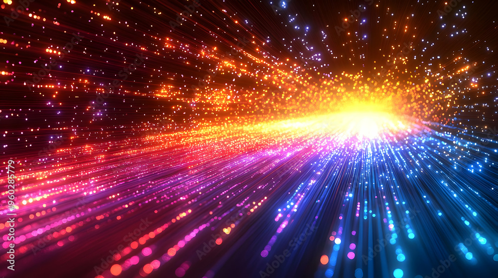 Colorful abstract light rays creating a dynamic visual effect. Colorful abstract light rays creating a dynamic visual effect.