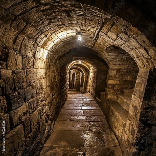 The underground passages of Nottingham Castle, where the legends of secret tunnels and hidden treasures are brought to life.