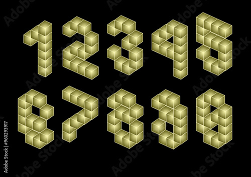 POP用文字_ブロック_数字2