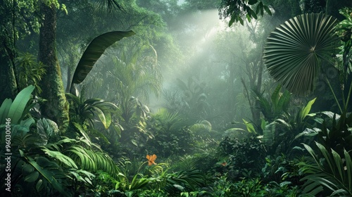 Tropical Rainforest Scene