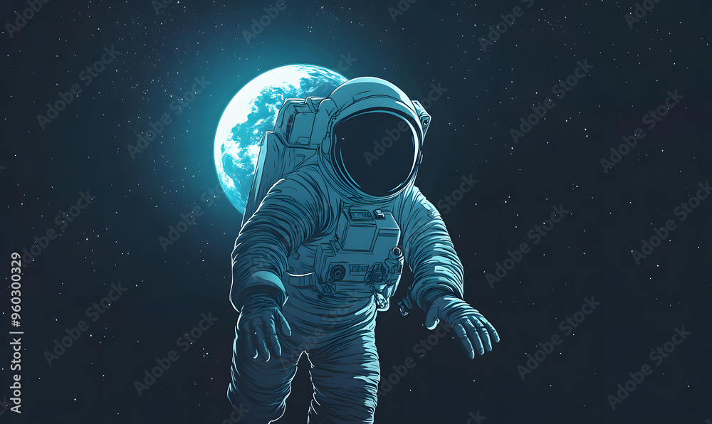 graphics of space, planets, and astronauts on a white background. graphics of space, planets, and astronauts on a white background.