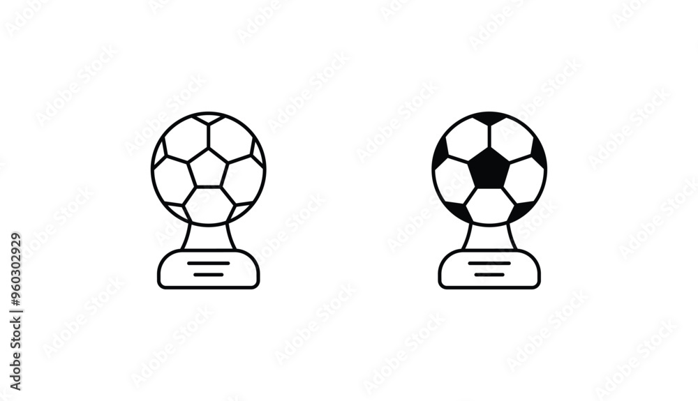 Football cup icon design with white background stock illustration Football cup icon design with white background stock illustration