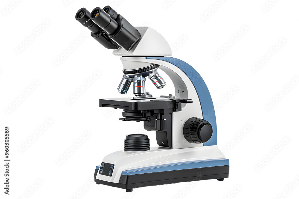 microscope, isolated on white or transparent background, PNG microscope, isolated on white or transparent background, PNG
