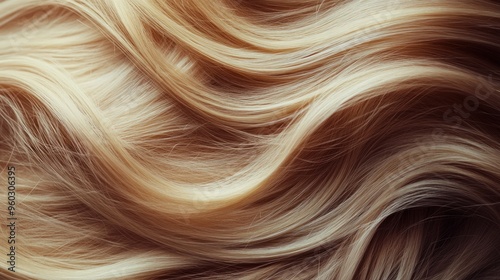 Blonde Hair Closeup photo