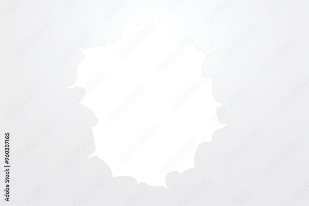 PNG Hole in paper cut out hole white white background.