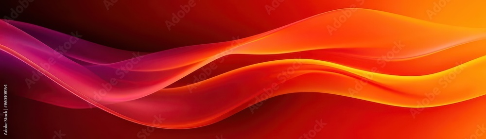 Intense crimson to bright orange gradient with fluid, wave-like patterns, Abstract background, Energetic and intense Intense crimson to bright orange gradient with fluid, wave-like patterns, Abstract background, Energetic and intense