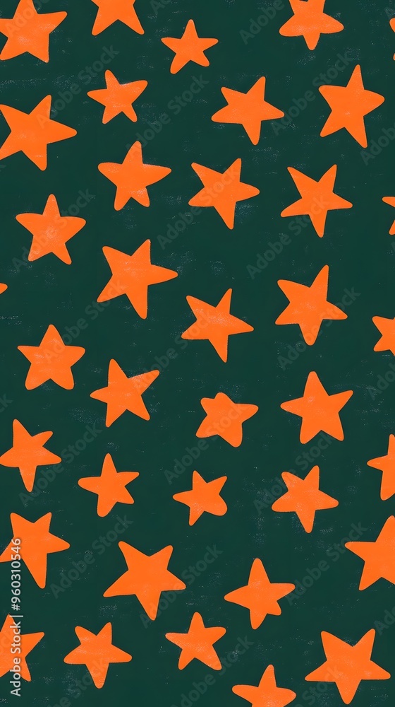 Orange Stars on Green Background, Abstract Image, Texture, Pattern, Wallpaper, Cover and Screen for Smartphone, PC, Laptop, 9:16 and 16:9 Format Orange Stars on Green Background, Abstract Image, Texture, Pattern, Wallpaper, Cover and Screen for Smartphone, PC, Laptop, 9:16 and 16:9 Format