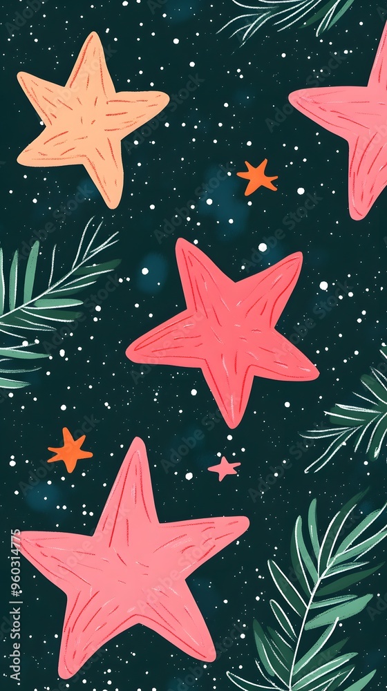 Pink Stars on Green Background, Abstract Image, Texture, Pattern, Wallpaper, Cover and Screen for Smartphone, PC, Laptop, 9:16 and 16:9 Format Pink Stars on Green Background, Abstract Image, Texture, Pattern, Wallpaper, Cover and Screen for Smartphone, PC, Laptop, 9:16 and 16:9 Format