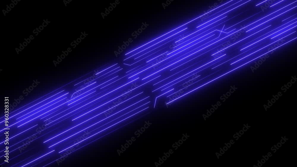 Abstract blue neon lights animated on a dark background. abstraction neon Lines moving up screen saver up Abstract blue neon lights animated on a dark background. abstraction neon Lines moving up screen saver up
