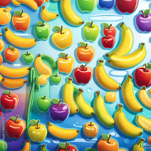 Colorful fruit background
