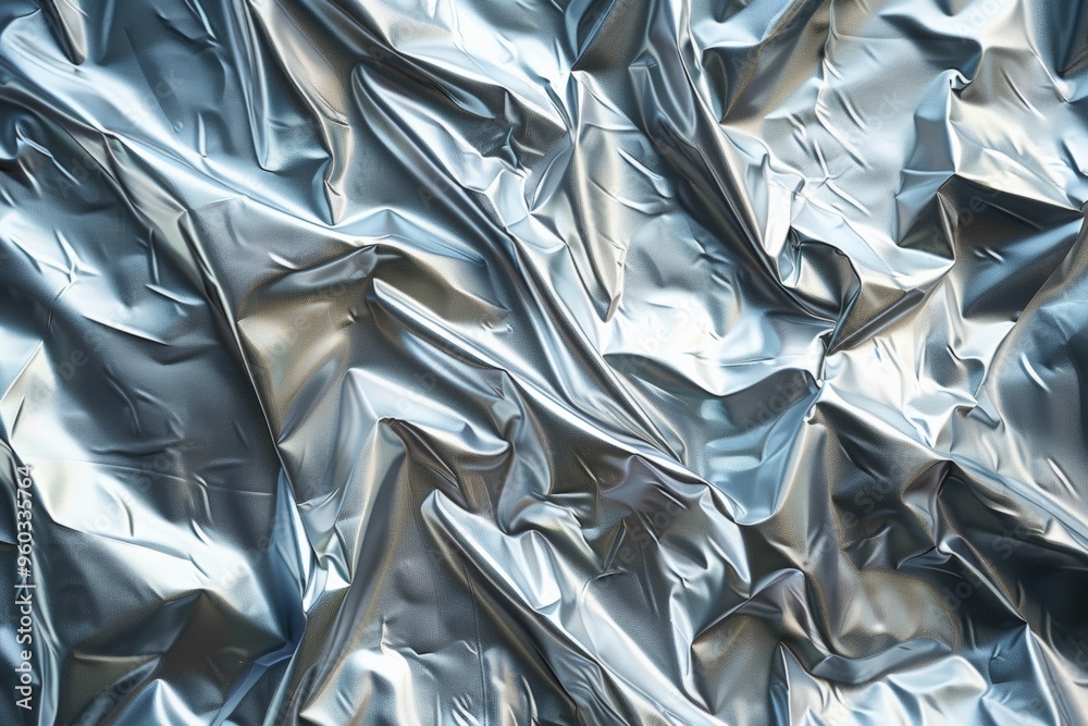 A close-up of a crumpled metallic surface, creating a textured and reflective pattern with light and shadows, evoking a futuristic aesthetic. A close-up of a crumpled metallic surface, creating a textured and reflective pattern with light and shadows, evoking a futuristic aesthetic.