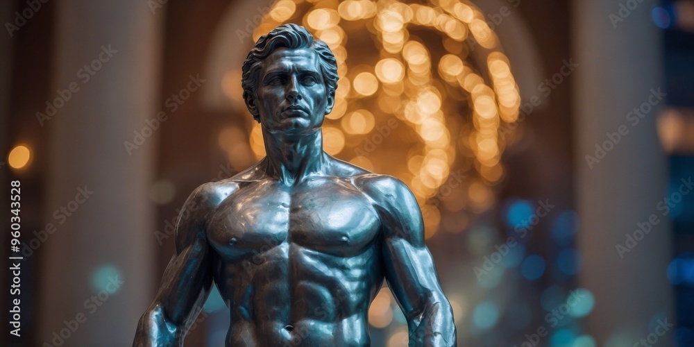 Graphic Grandeur The Sculptor's Neoclassical Pose. Graphic Grandeur The Sculptor's Neoclassical Pose.