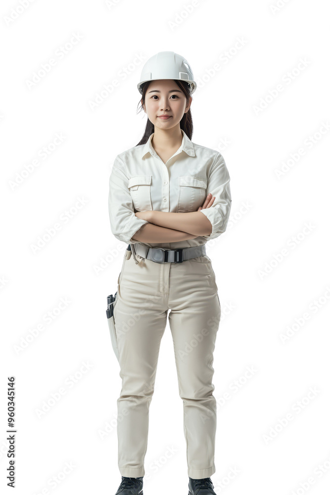 Confident Female Construction Worker Confident Female Construction Worker