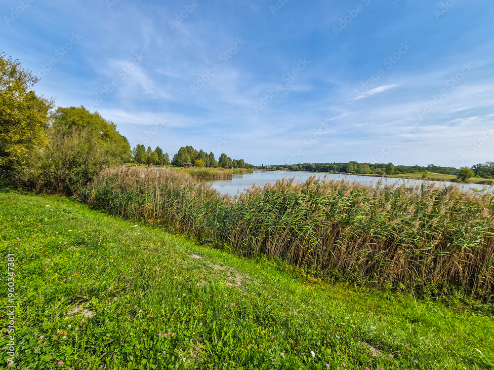 Kepina reservoir in Zduńska Wola, Poland.
