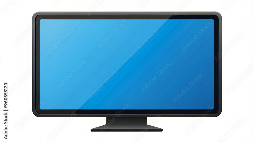 Blank monitor isolated on white background Blank monitor isolated on white background
