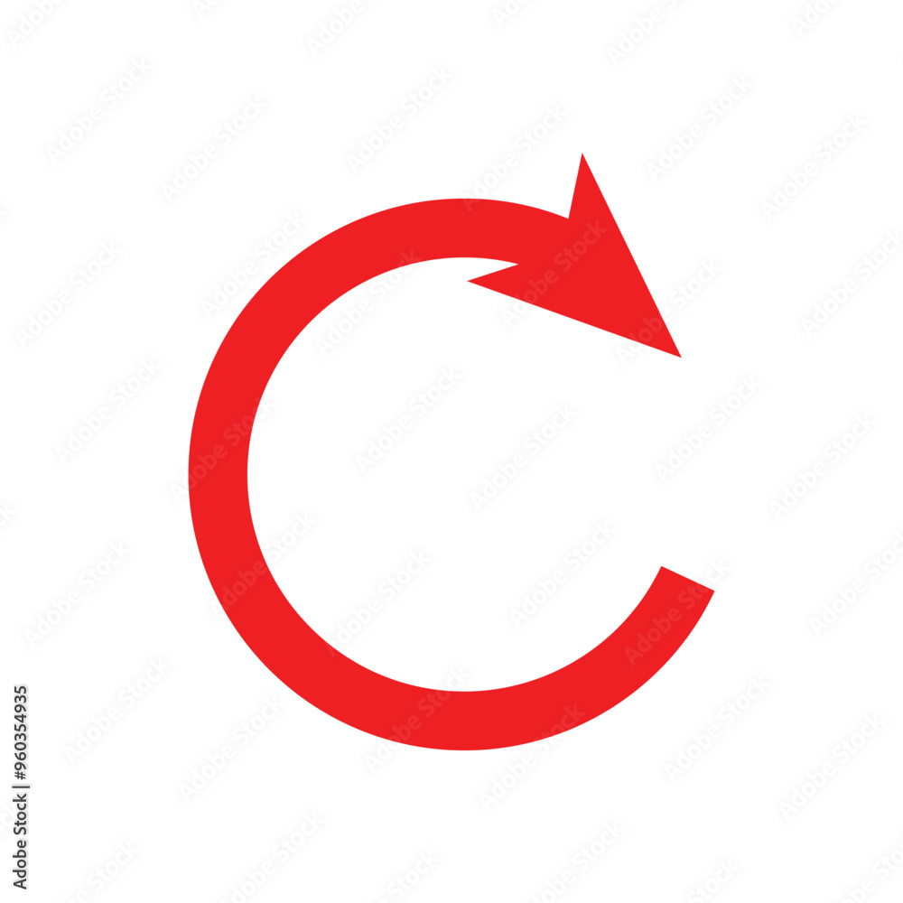 Circle arrow icon. on white background Cycle, resumption , repeat concept. Vector illustration.
Circle arrow icon. on white background Cycle, resumption , repeat concept. Vector illustration.