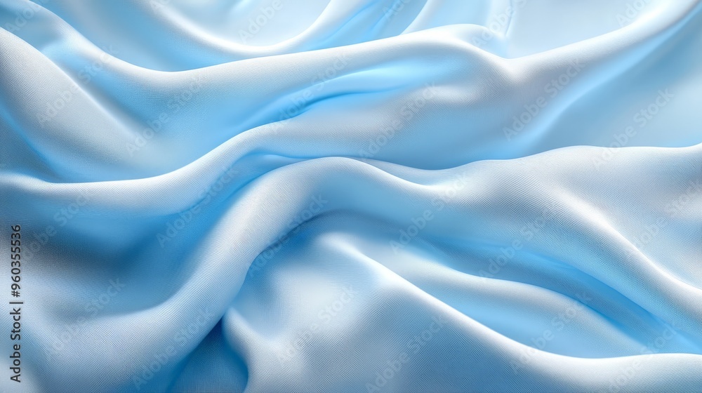 Elegant Light Blue Satin Fabric with Luxurious Texture Elegant Light Blue Satin Fabric with Luxurious Texture