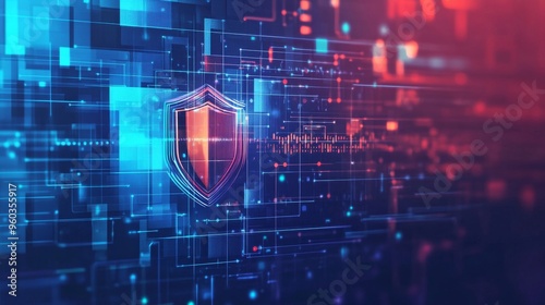 Firewall Protecting a Network - Cybersecurity Defenses and Data Security