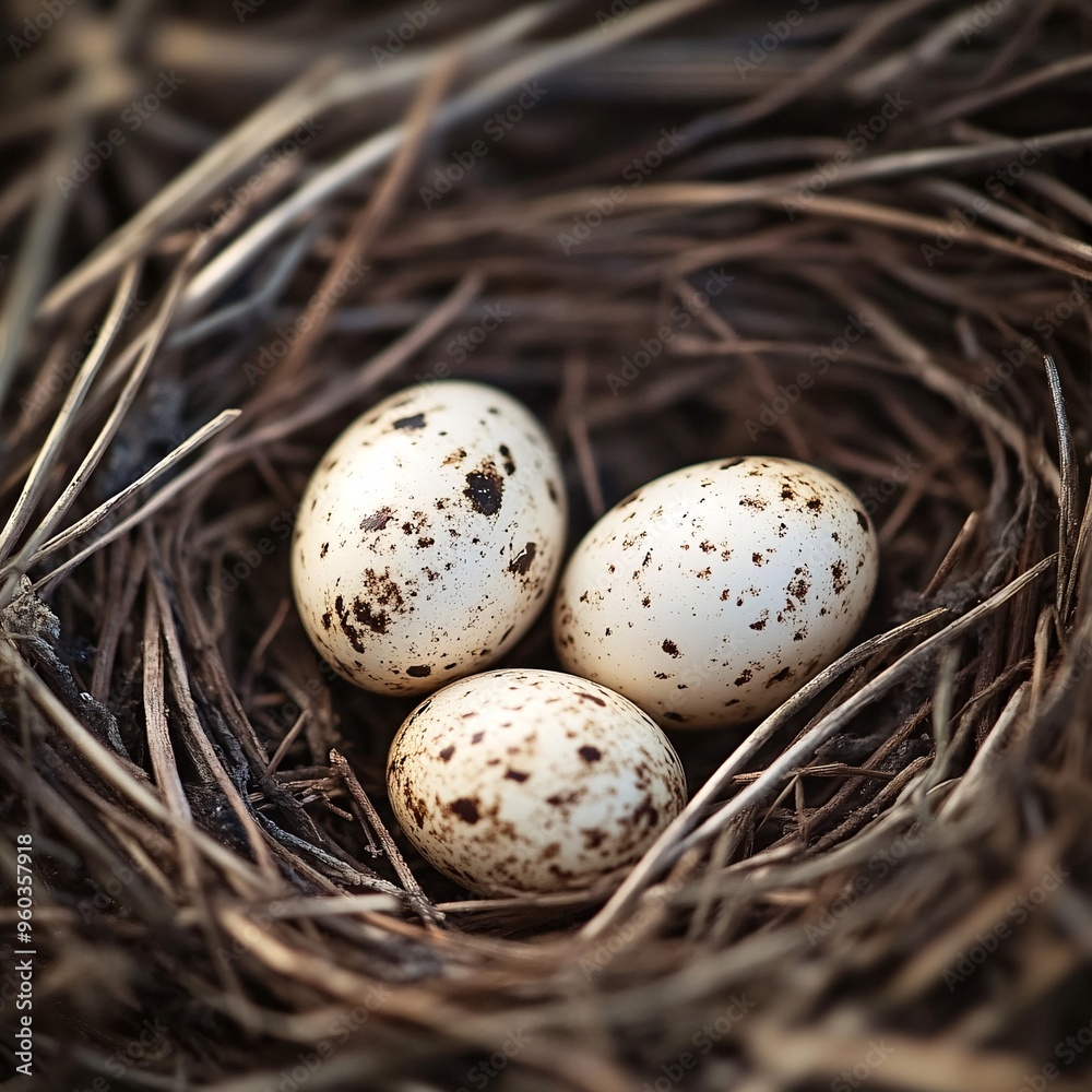 Obraz premium Bird Nest with Eggs