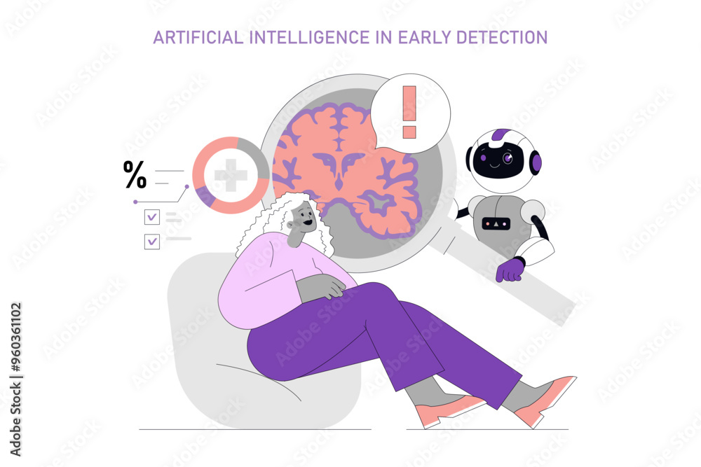 World Alzheimers Month. Flat Vector Illustration World Alzheimers Month. Flat Vector Illustration