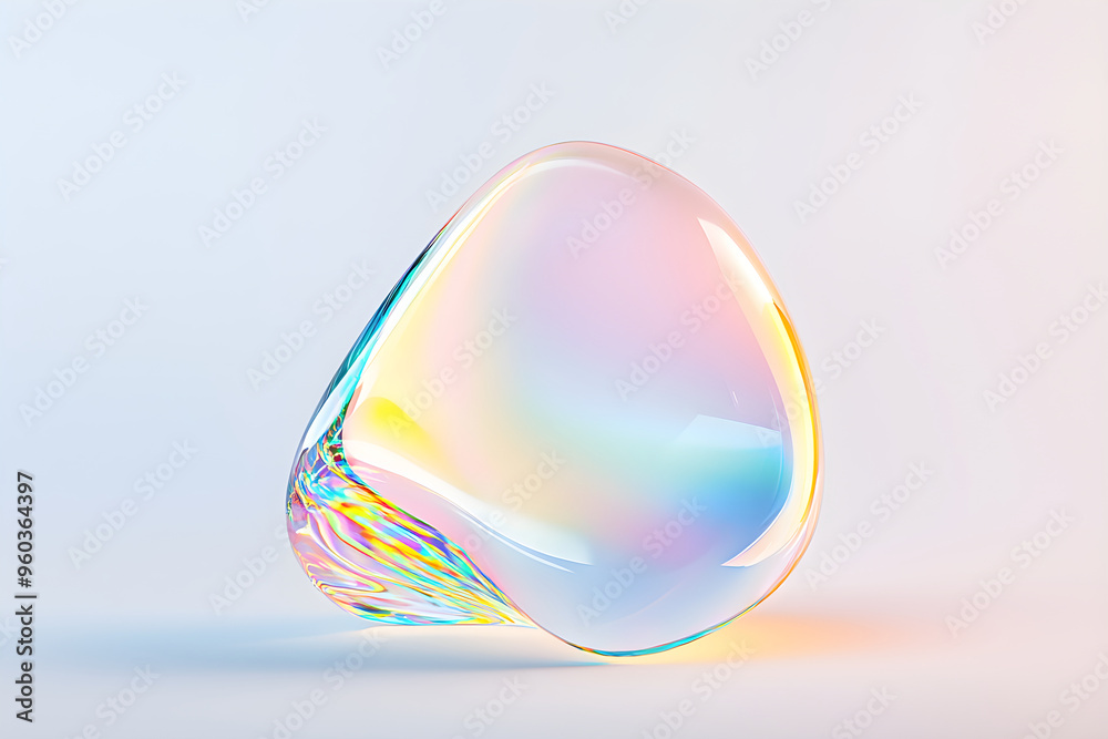 Abstract holographic texture of curved waves in Y2K style. 3d render of transparent glass, plastic. Fluid iridescent smooth surface isolated on white background. Trendy futuristic motion design banner Abstract holographic texture of curved waves in Y2K style. 3d render of transparent glass, plastic. Fluid iridescent smooth surface isolated on white background. Trendy futuristic motion design banner