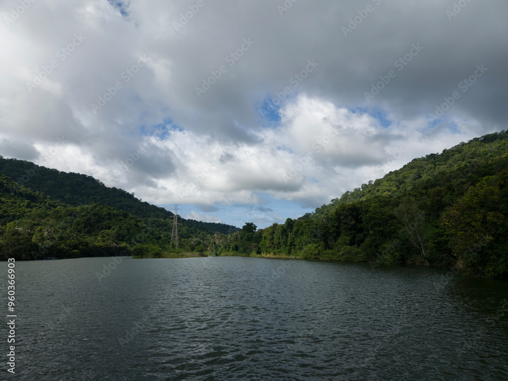 Beautiful scenery landscape mountain and lake Beautiful scenery landscape mountain and lake