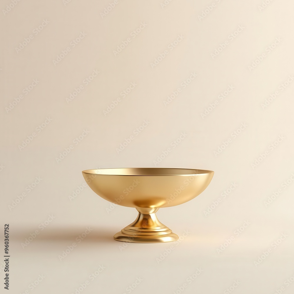 Golden diya lamp, intricate carvings, 3D illustration, copy space for text,