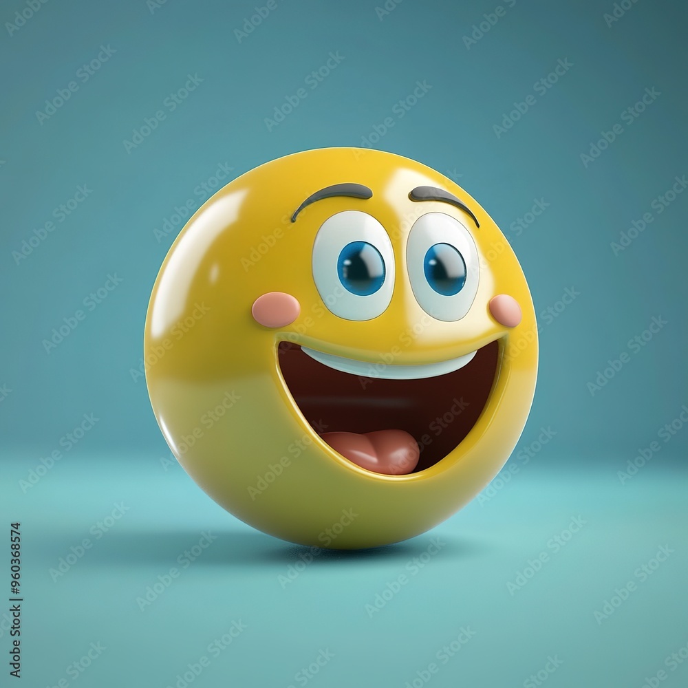 Fototapeta premium Emoji - 3D Generated Facial Expression