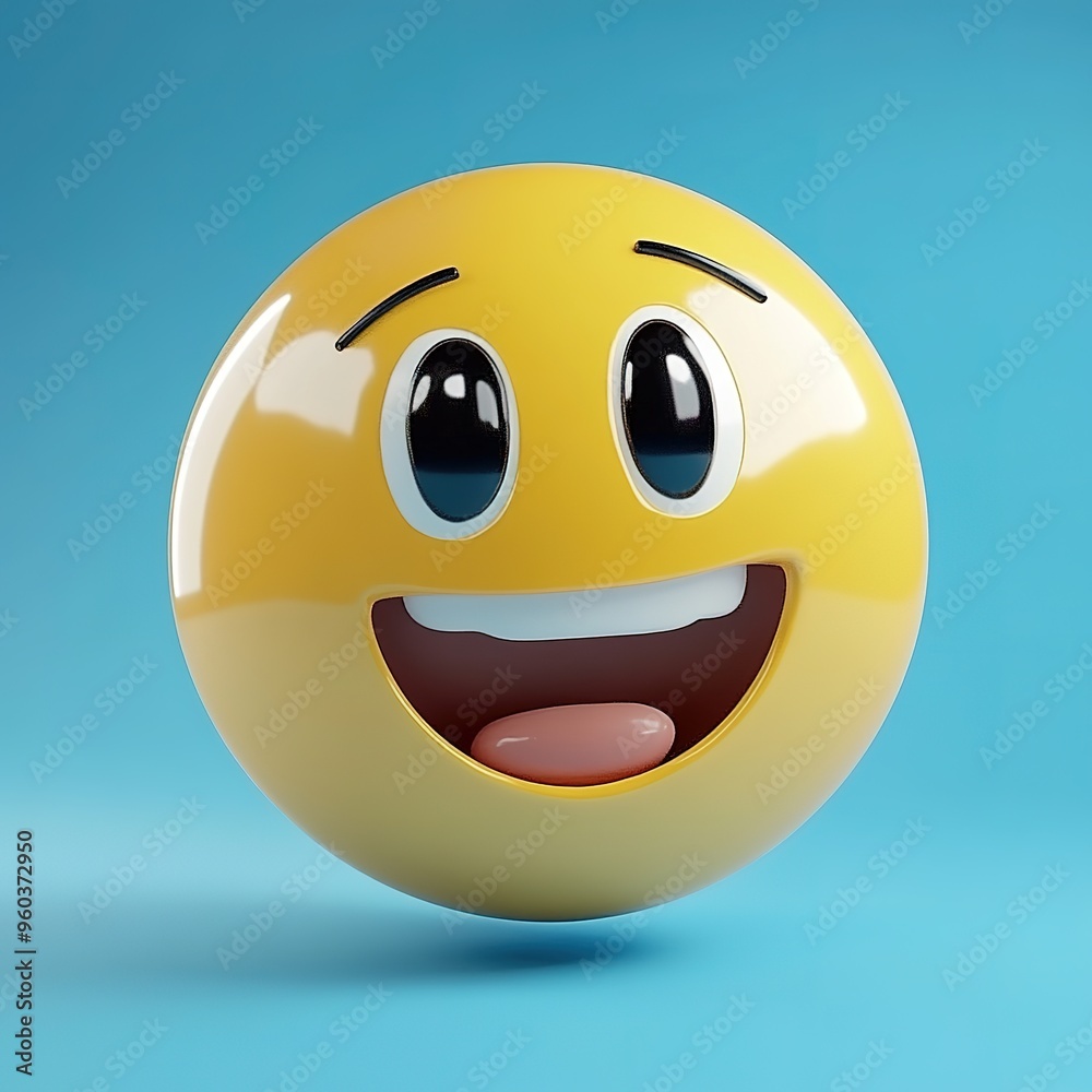 Fototapeta premium Emoji - 3D Generated Facial Expression 