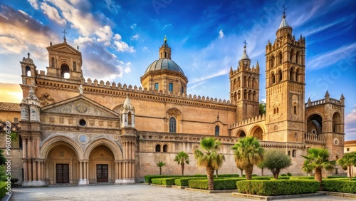 Gothic-style cathedral in Palermo, Sicily with stunning architecture and intricate details, Palermo, Cathedral, Sicily photo